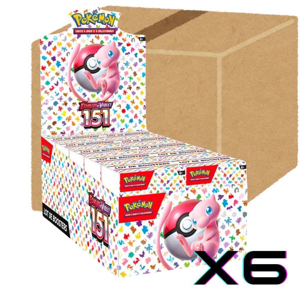 151 - Master Case of 6 Display of 10 Bundles - Pokémon - FR - 151 [SV3.5][EV3.5]