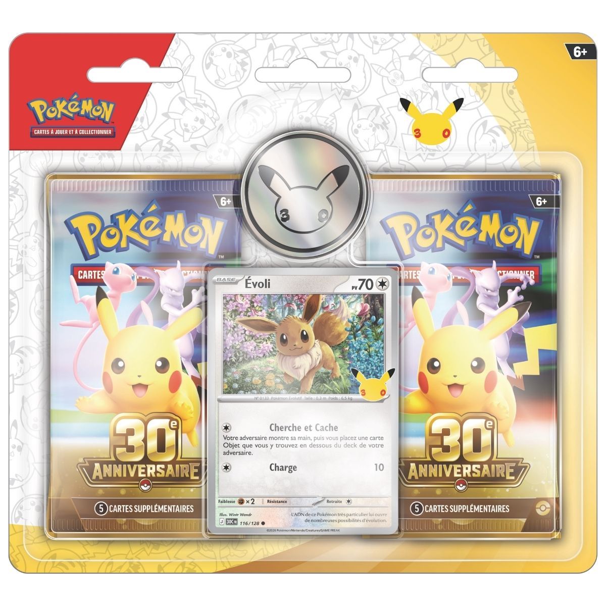 Item 30th Anniversary - Blister Pack of 2 Eevee Boosters - Pokémon - FR