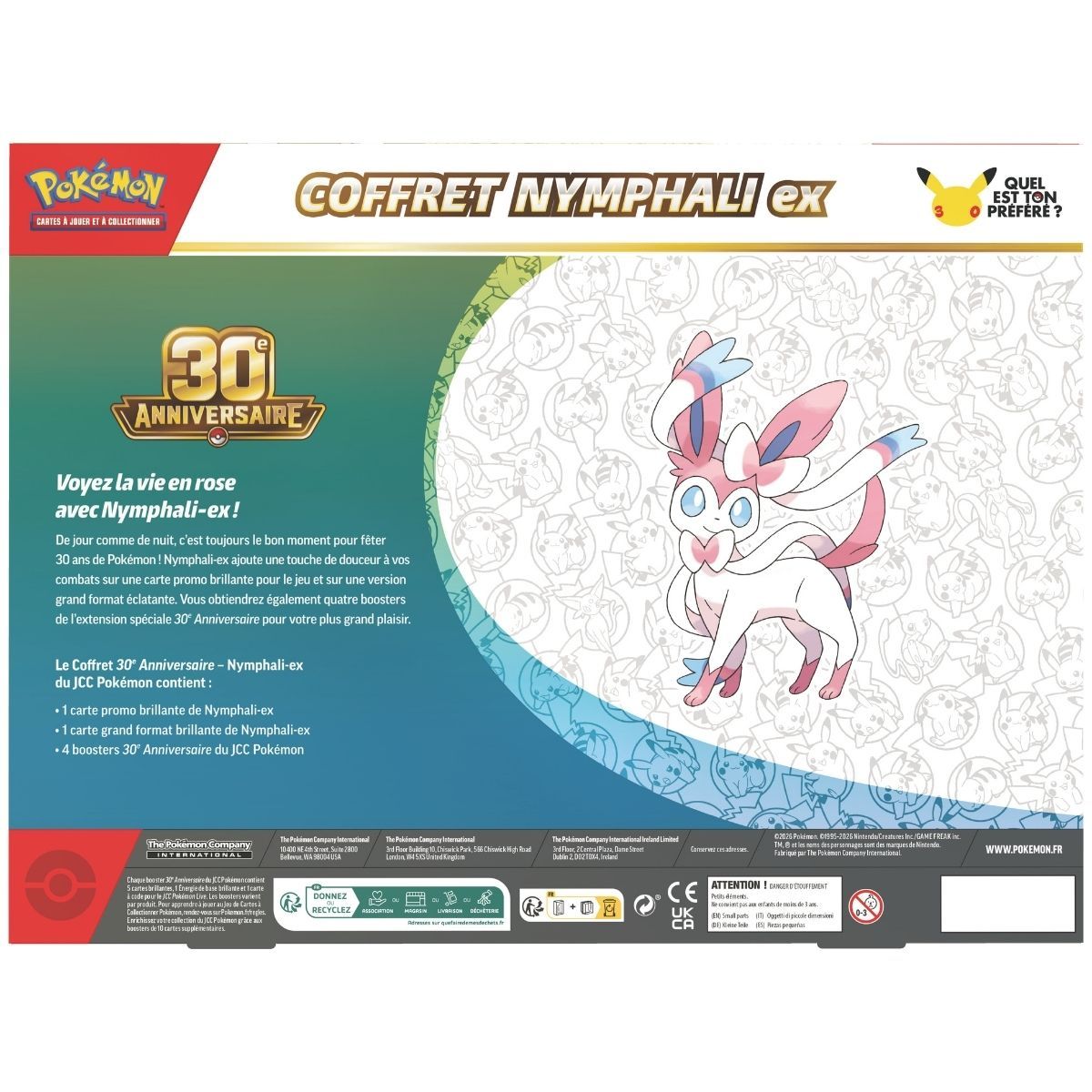 30th Anniversary - Sylveon-ex Box - Pokémon - FR