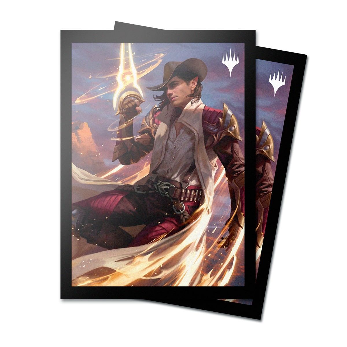 Item MTG Outlaws of Thundercross 100ct Deck Protector Sleeves Key Art 3