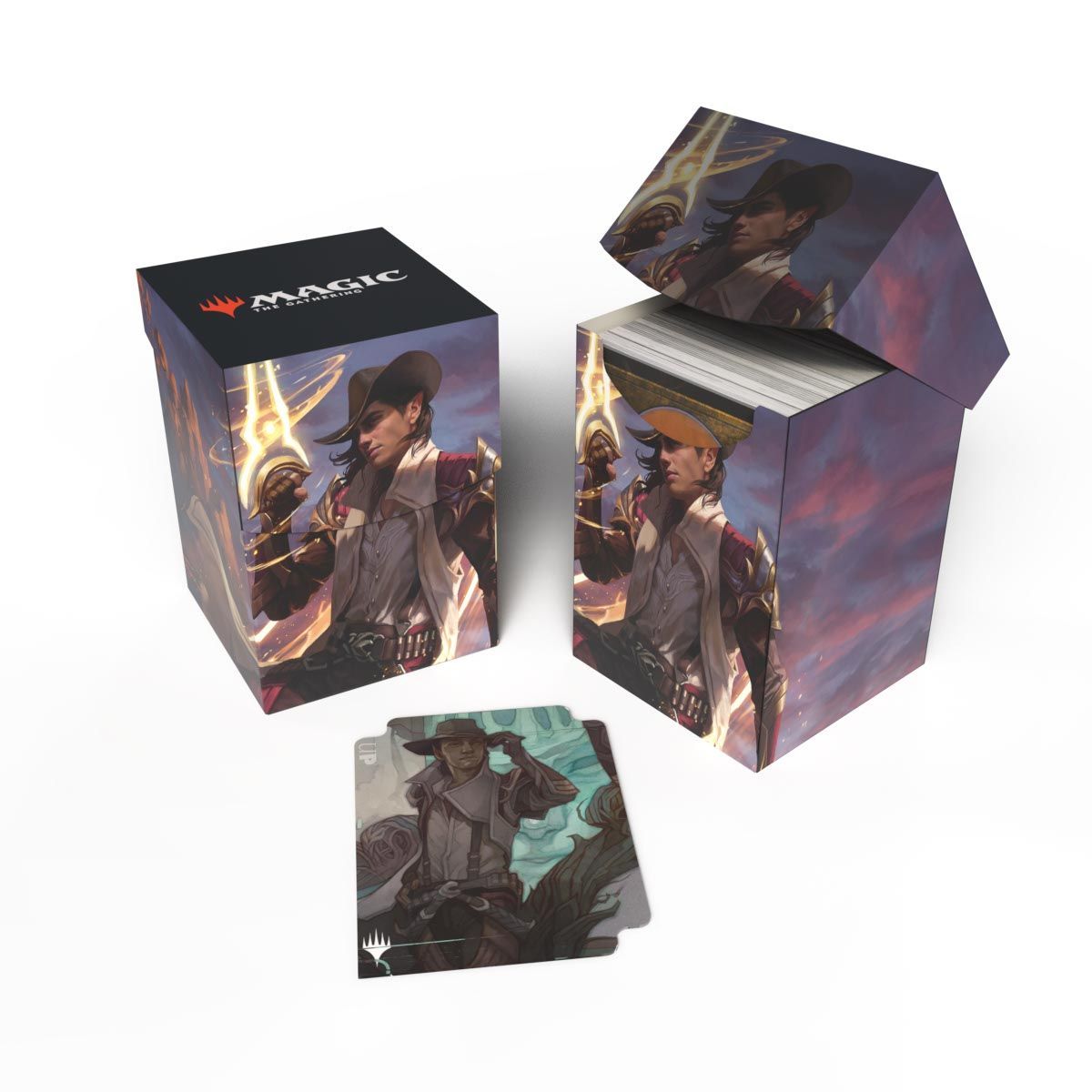 Item Deck Box 100+ MTG Outlaws of Thundercross Key Art 3