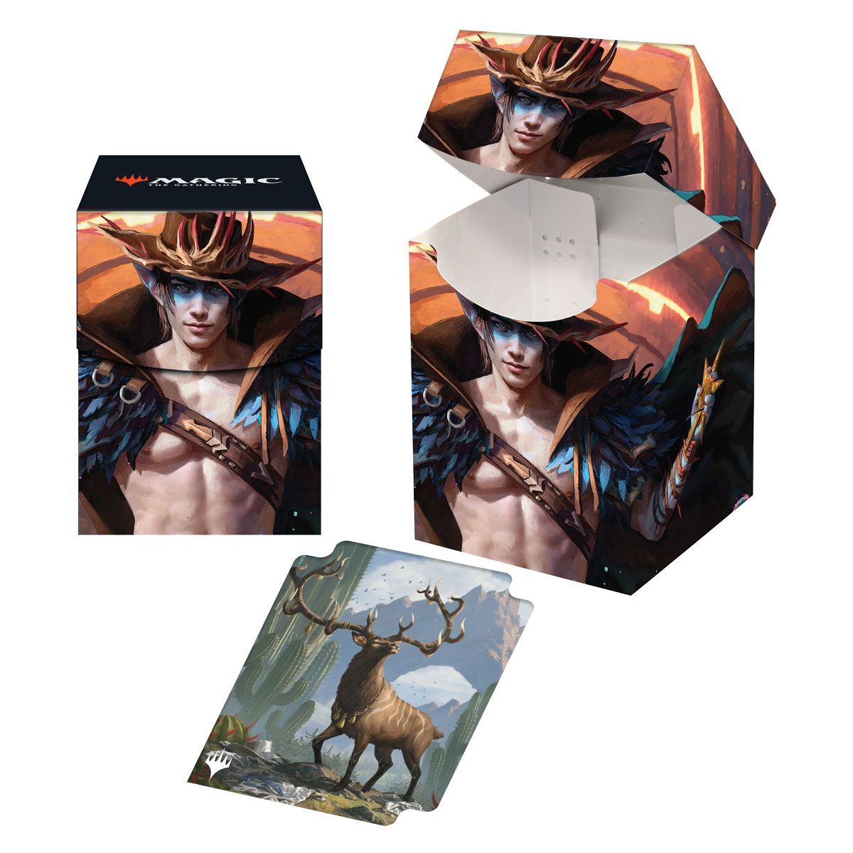 Item Deck Box 100+ MTG Outlaws of Thundercross Key Art 4