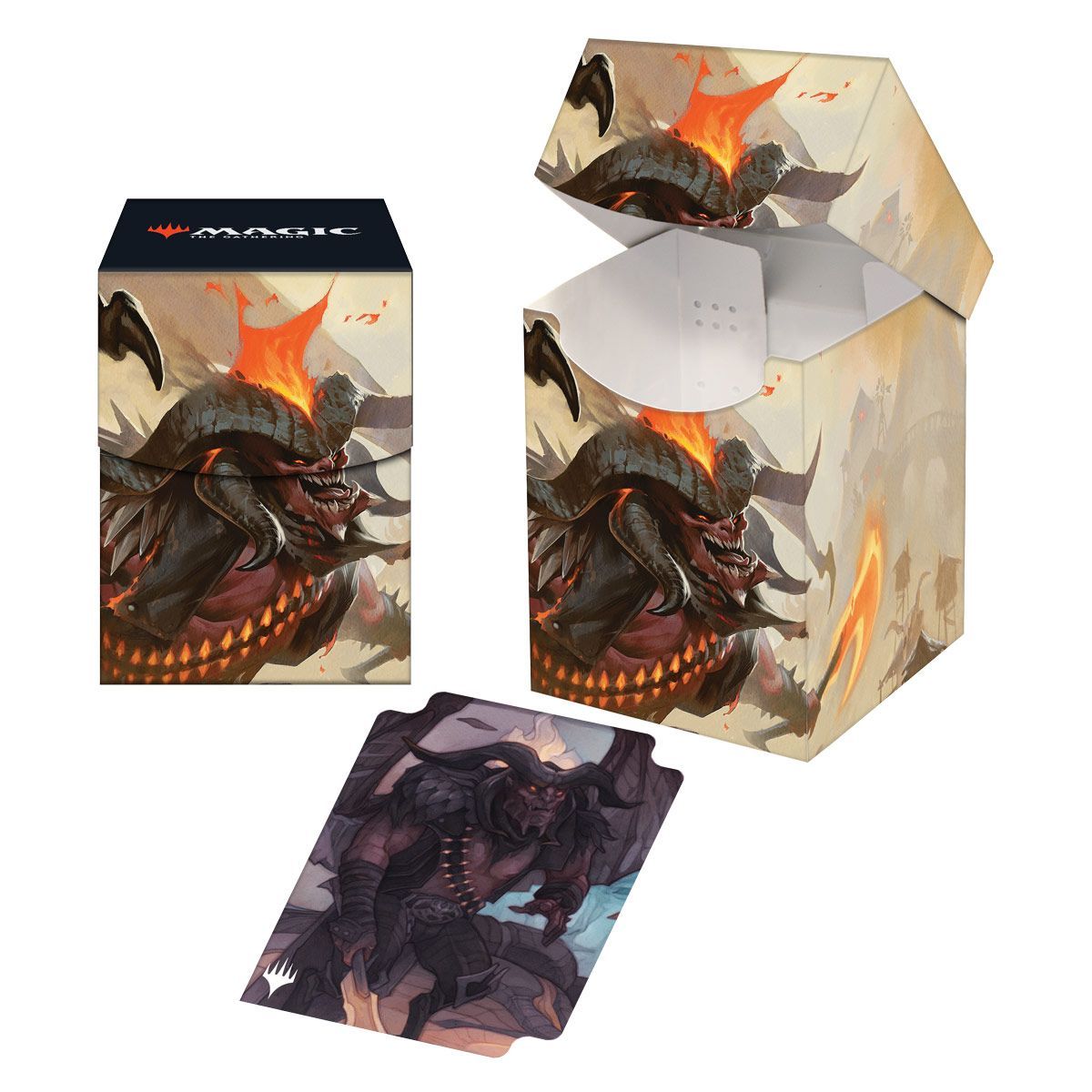 Item Deck Box 100+ MTG Outlaws of Thundercross Rakdos, the Muscle Key Art