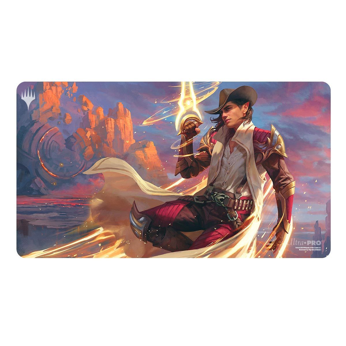 Item Playmat - MTG Outlaws of Thundercross Kellan, the Kid Key Art Standard Gaming Playmat