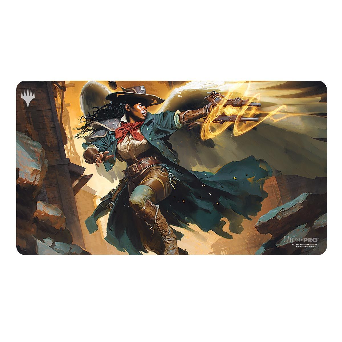 Item Playmat - MTG Outlaws of Thundercross Archangel of Tithes Standard Gaming Playmat