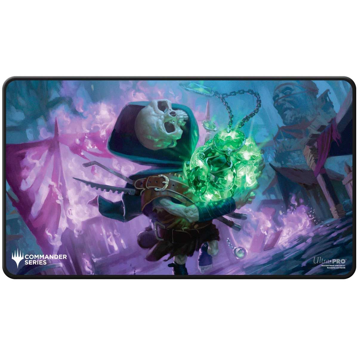 Item Playmat - MTG Commander Series - Release 4 - Three Color Shard - Q4 2024 Black Stitched Playmat Tinybones - Fan Vote