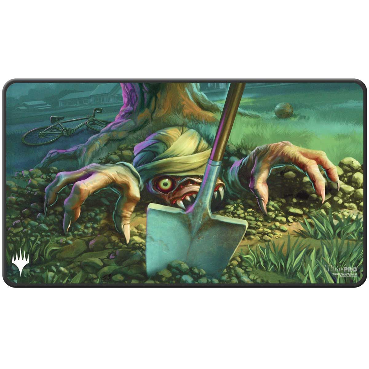 Item MTG Mornebrune Exhume Black Stitched Standard Gaming Playmat