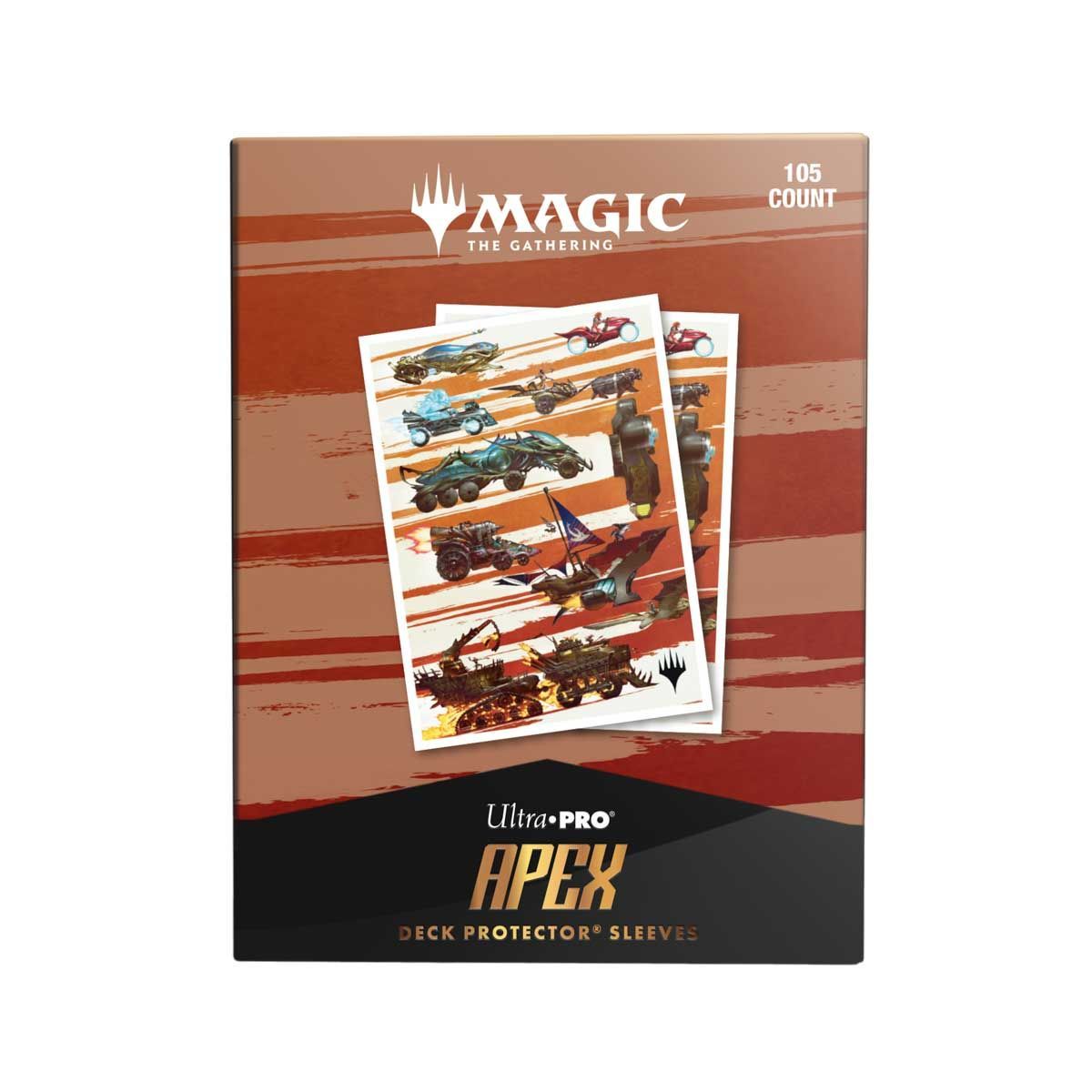 MTG Aetherdrift Finish Line Bundle Key Art 105ct APEX Deck Protector Sleeves