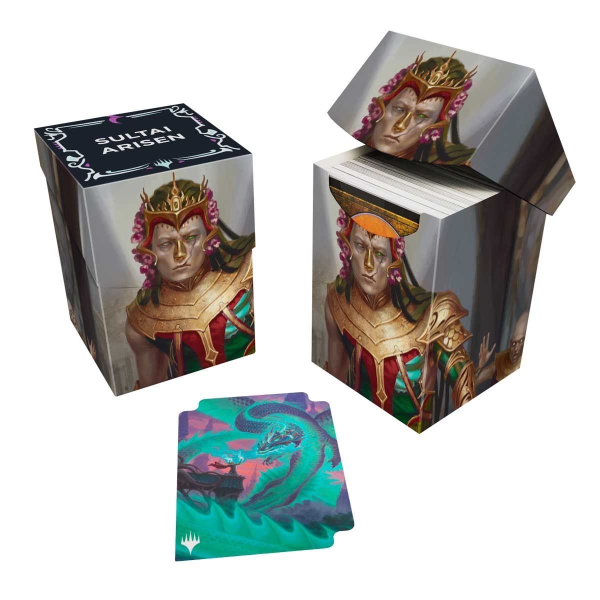 Item Deck Box 100+ MTG Tarkir: Storm of the Dragons Kotis, Sibsig Champion / Teval, the Balanced Scale (Sultai Arisen Commander Deck)