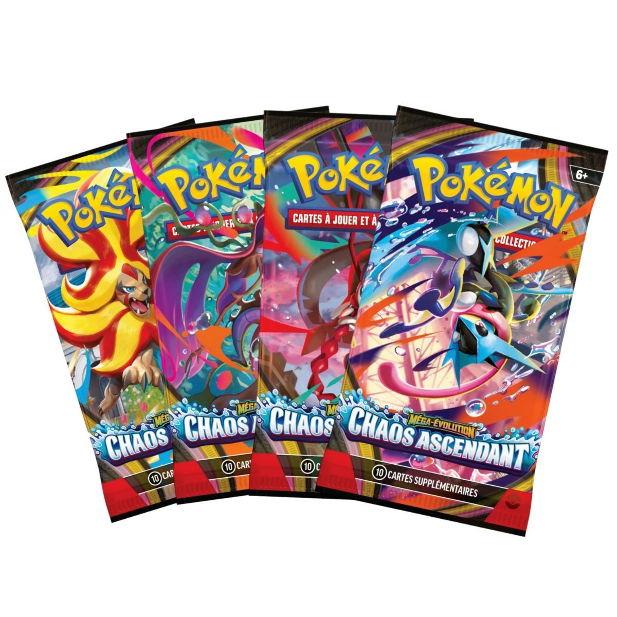 Artset [ME04] - Chaos Rising Boosters - Pokémon - FR - The 4 Illustrations ME04 - [ME4]