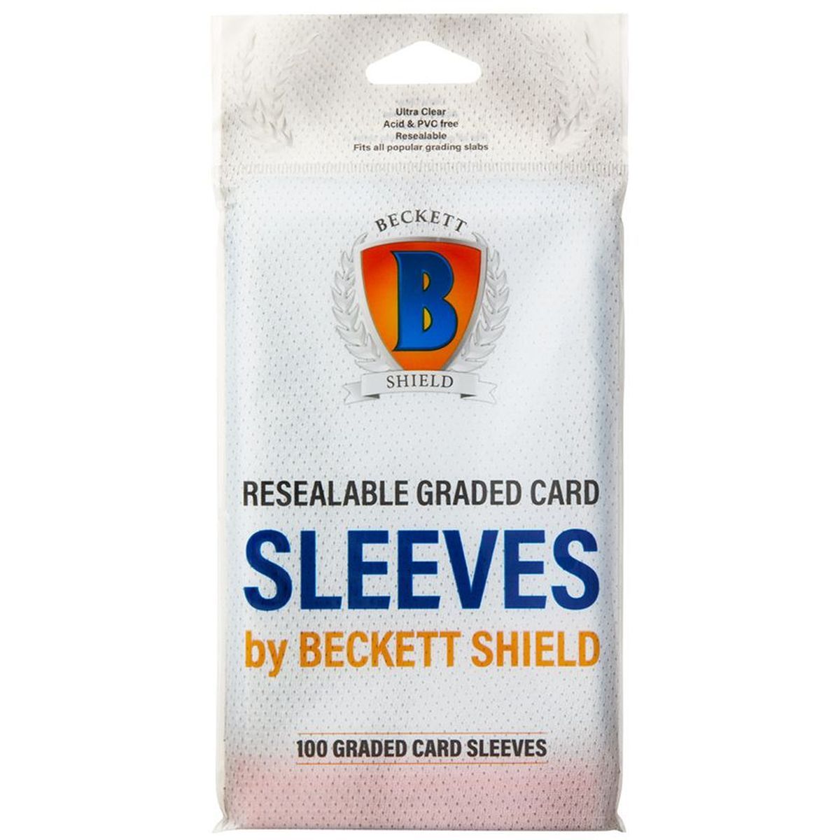 Item Beckett Shield - 100 Card Sleeves - Resealable Graded