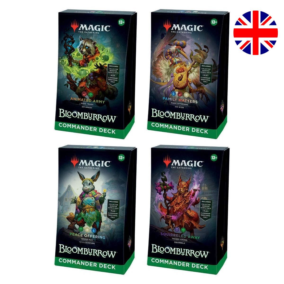 Bloomburrow - Set of 4 Commander Decks - EN - Magic the Gathering - BLB