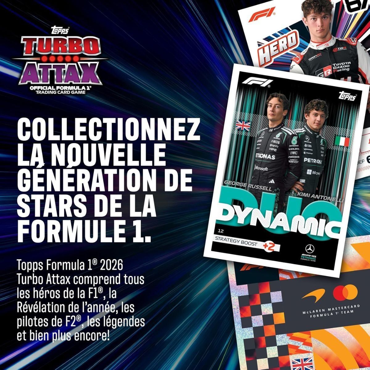 F1 Turbo Attax 2026/27 Booster Pack - Topps - 12 cards - EN