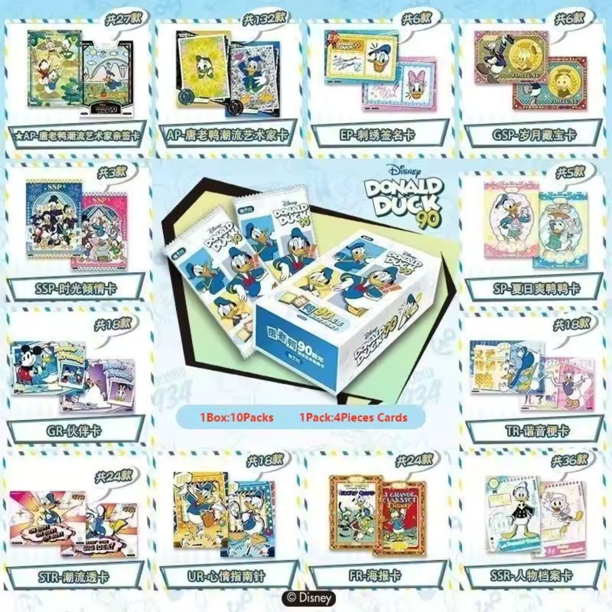 CardFun - Box of 10 Boosters - Disney: Donald Duck 90th Anniversary - CH