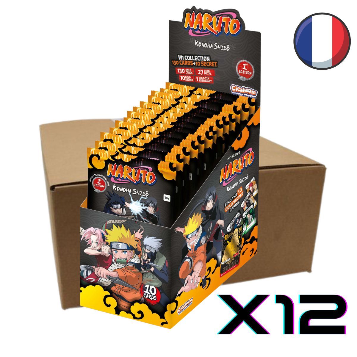 Item Case of 12 Boxes of 24 Boosters - FR - Naruto Mythos TCG - Chapter 1: Konoha Shidō - 1st Edition