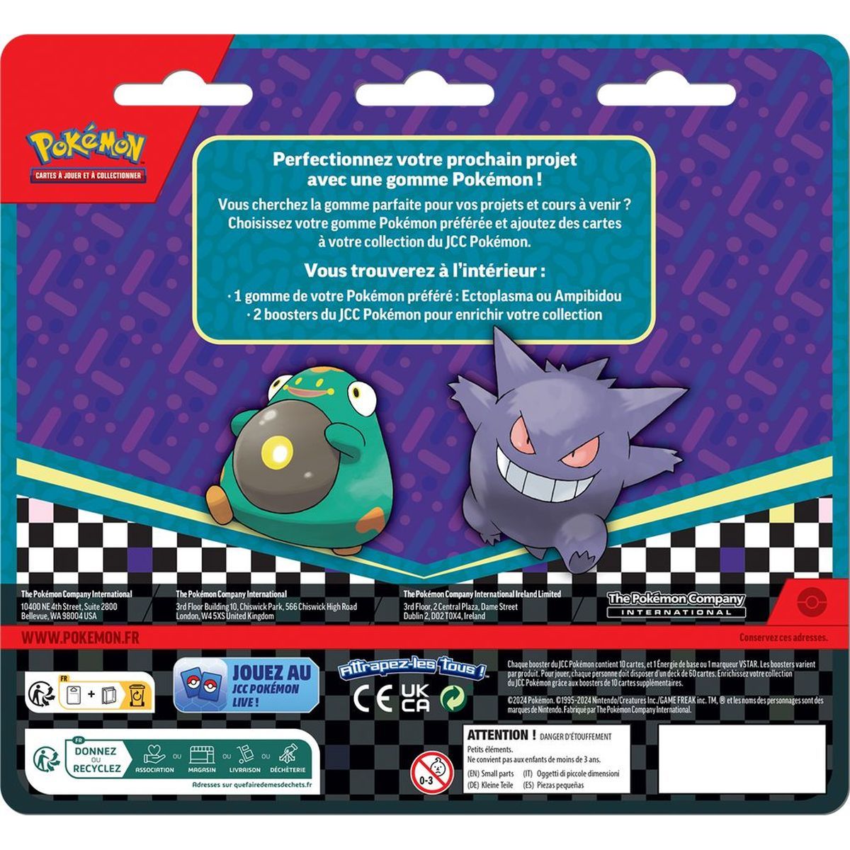 Box - Back to School Eraser Blister Gengar - FR - Pokémon