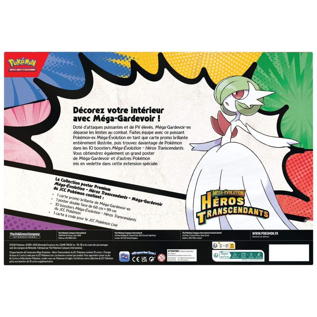 Box Set - Mega Gardevoir - Premium Collection Poster - Transcendent Heroes - FR - Pokémon [ME2.5]