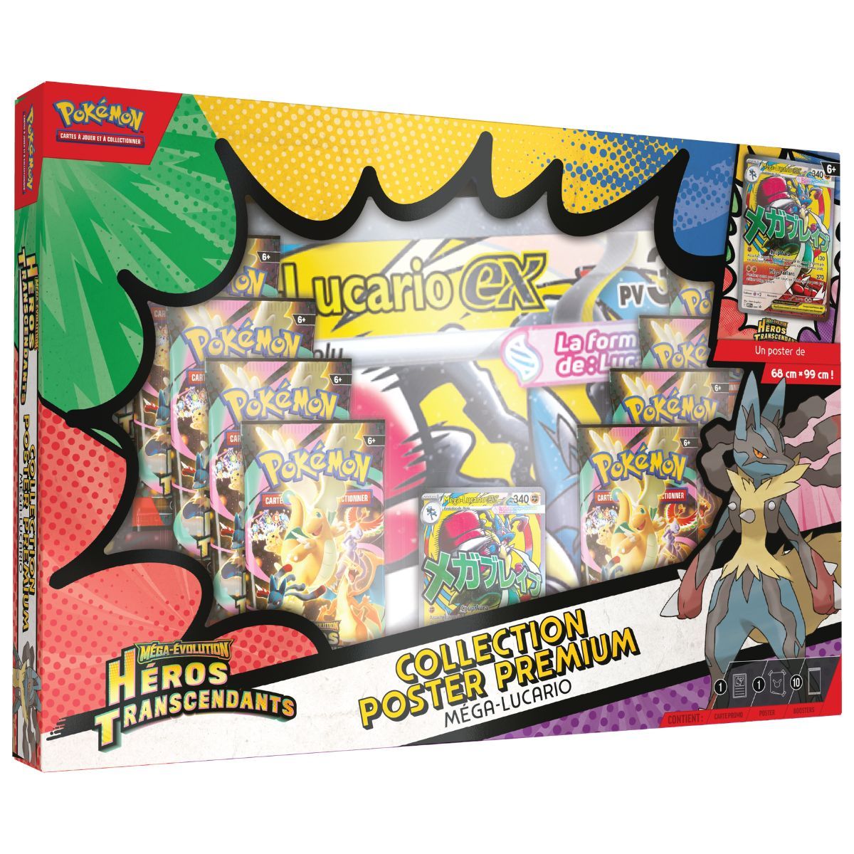 Box Set - Mega Lucario - Premium Collection Poster - Transcendent Heroes - FR - Pokémon [ME2.5]