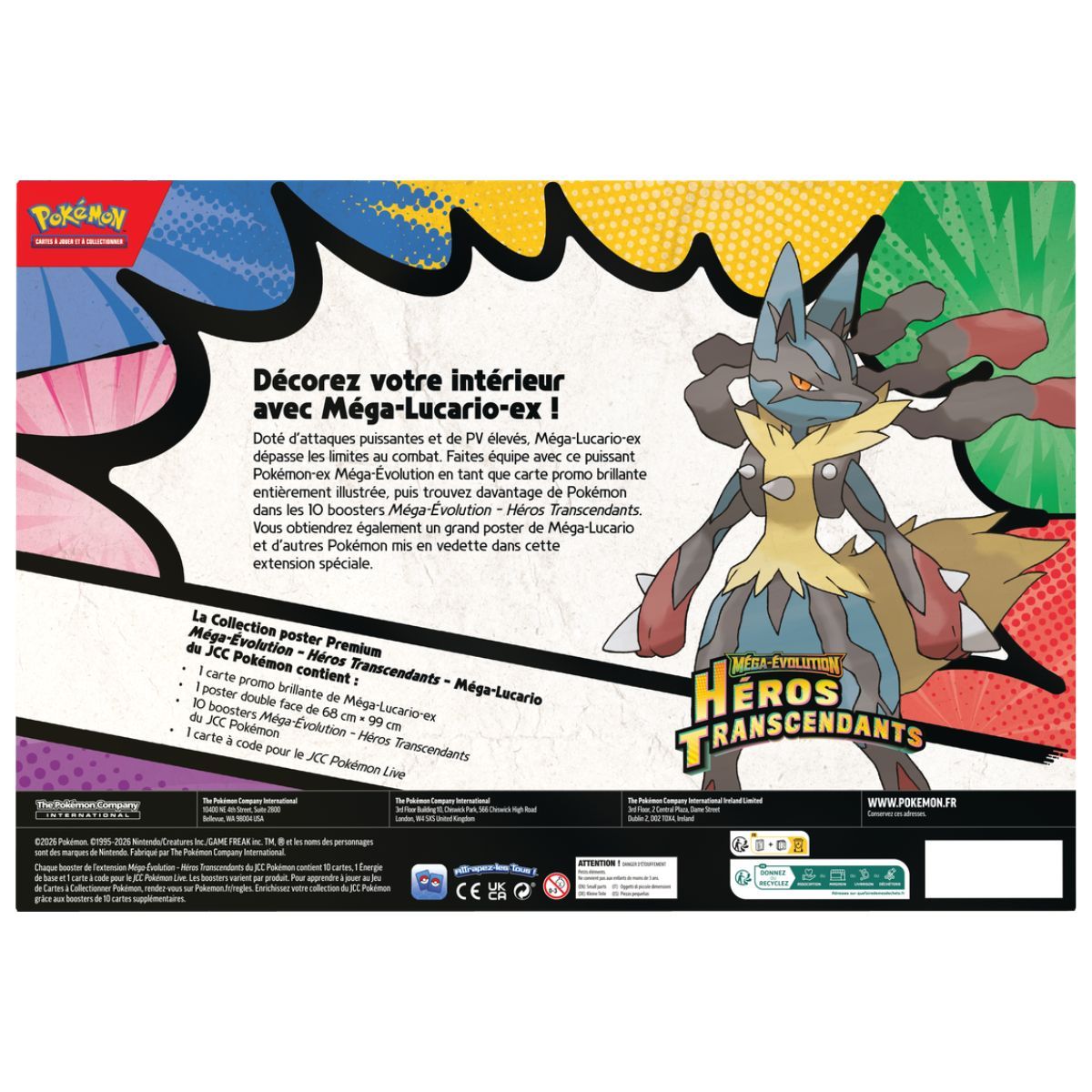 Box Set - Mega Lucario - Premium Collection Poster - Transcendent Heroes - FR - Pokémon [ME2.5]