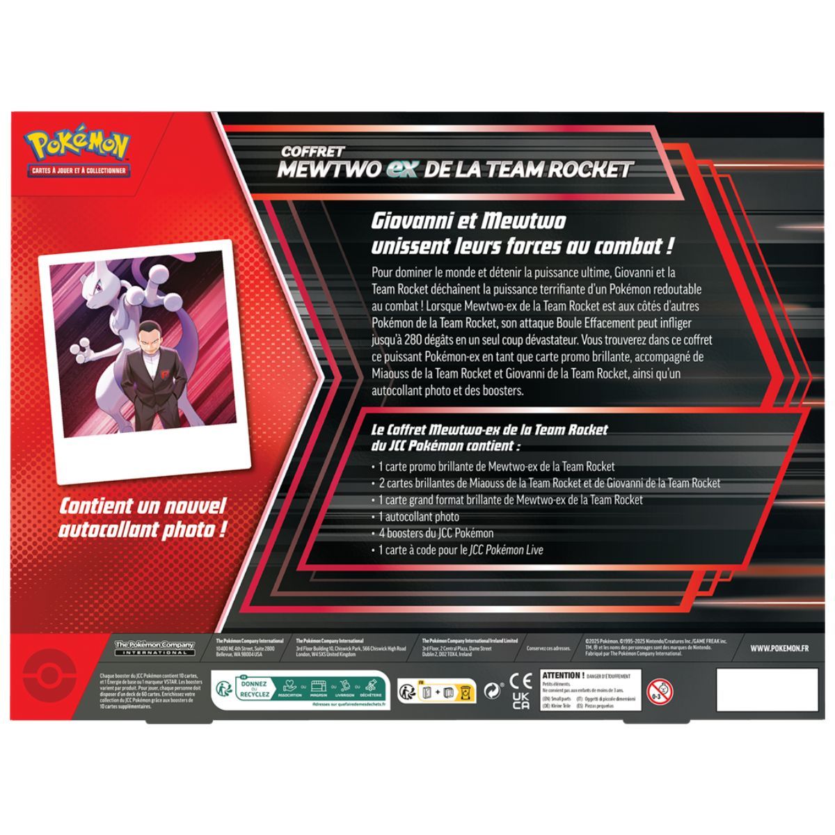 Box Set - Mewtwo-ex Team Rocket (June 25) - FR - Pokémon