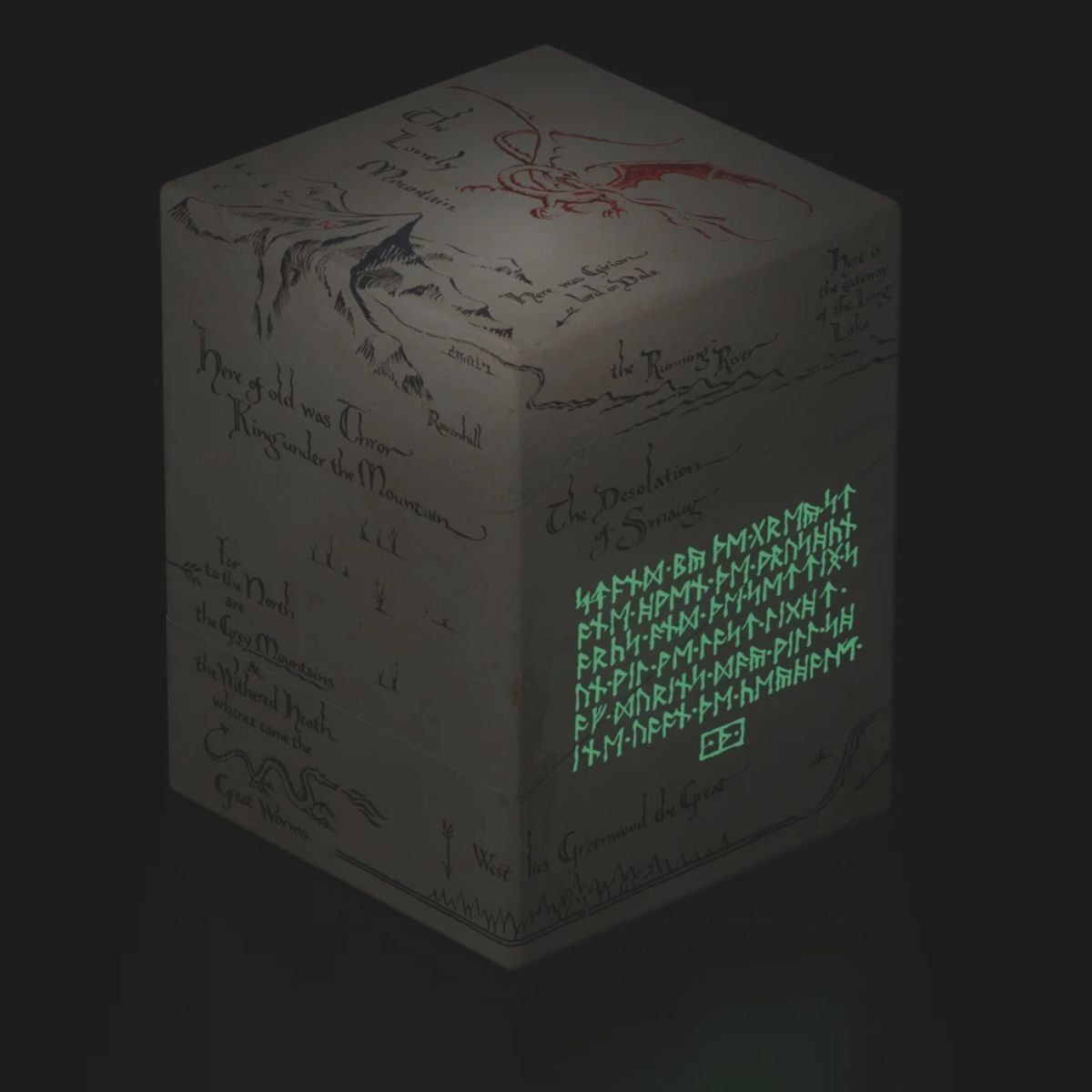 Deck Box Boulder 100+ - Ultimate Guard - Thrór's Map Glow in the Dark - MTG The Hobbit