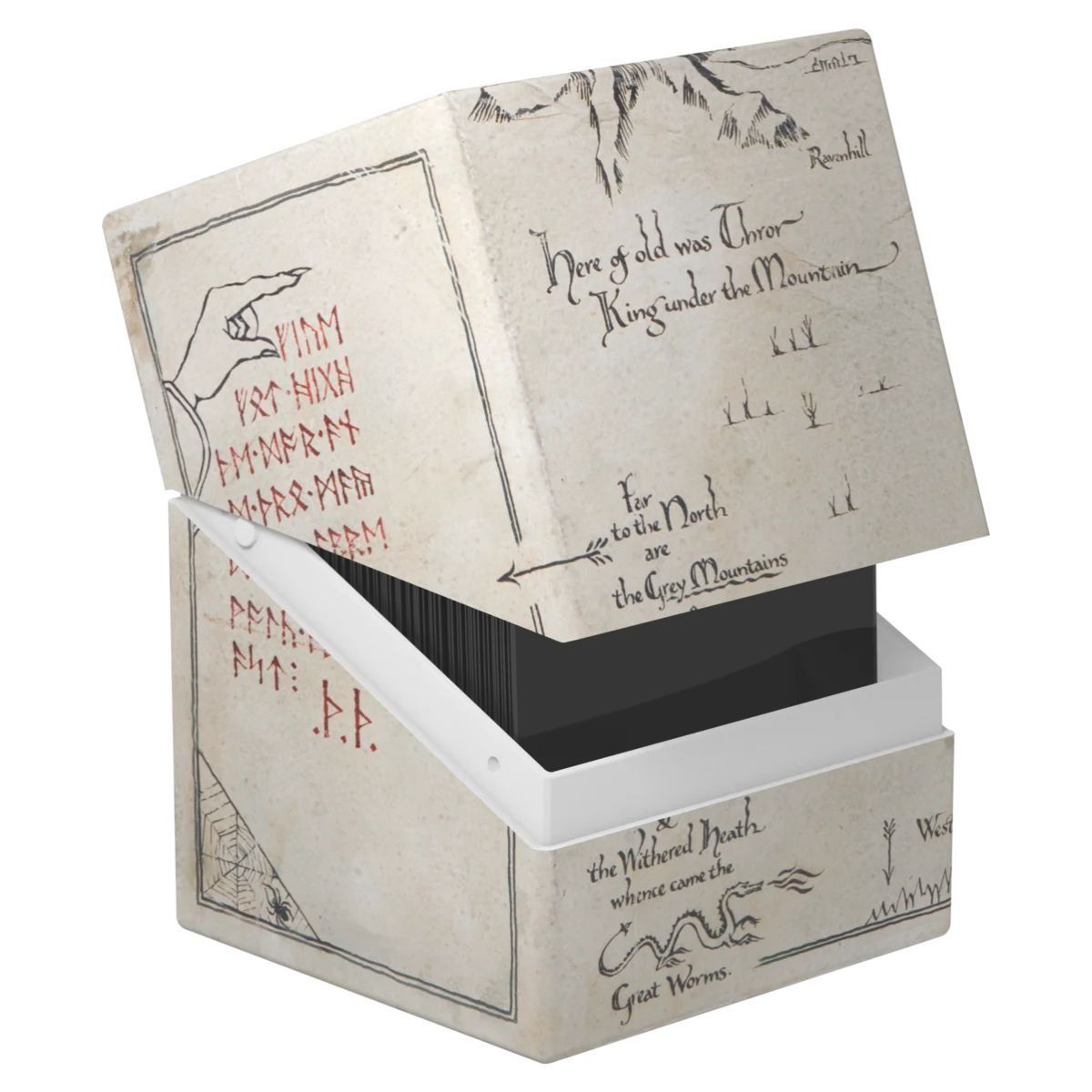 Deck Box Boulder 100+ - Ultimate Guard - Thrór's Map Glow in the Dark - MTG The Hobbit