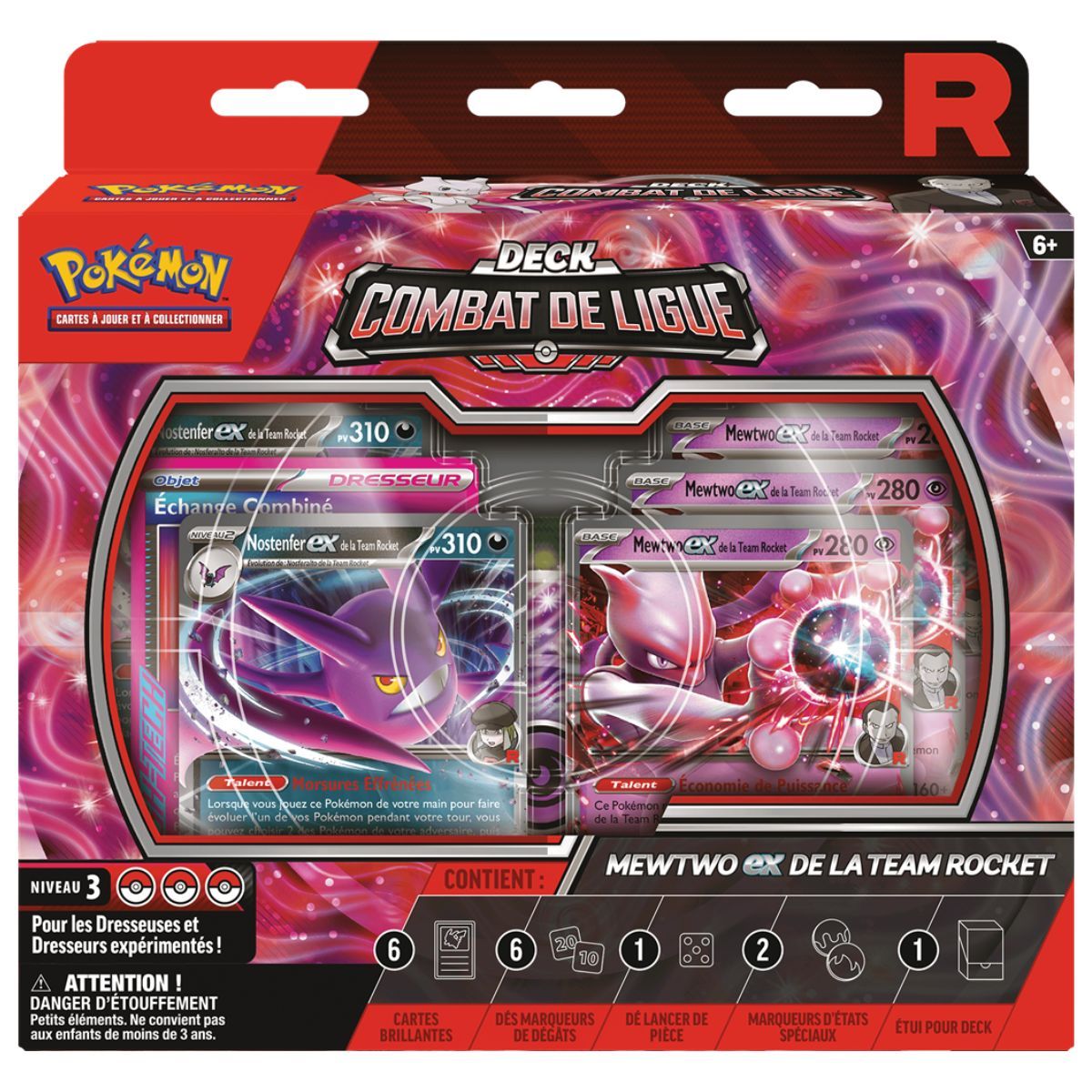 League Battle Deck – Team Rocket's Mewtwo EX - Pokémon - FR