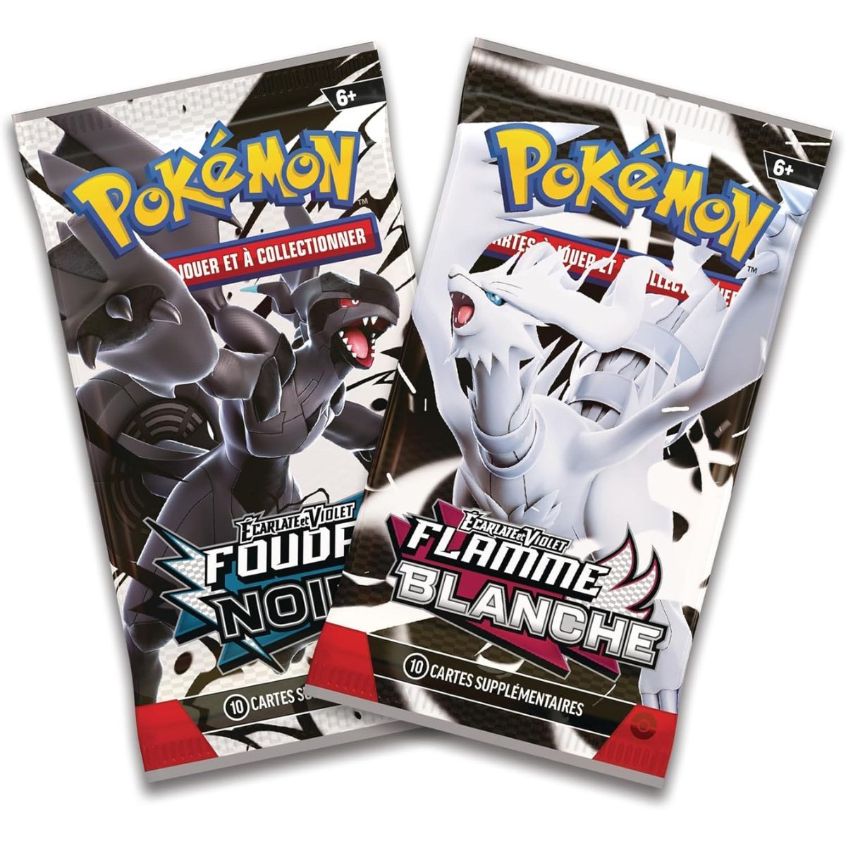 Display of 8 Mini Tins - Black Lightning & White Flame - FR - [SV10.5][EV10.5] - Pokémon