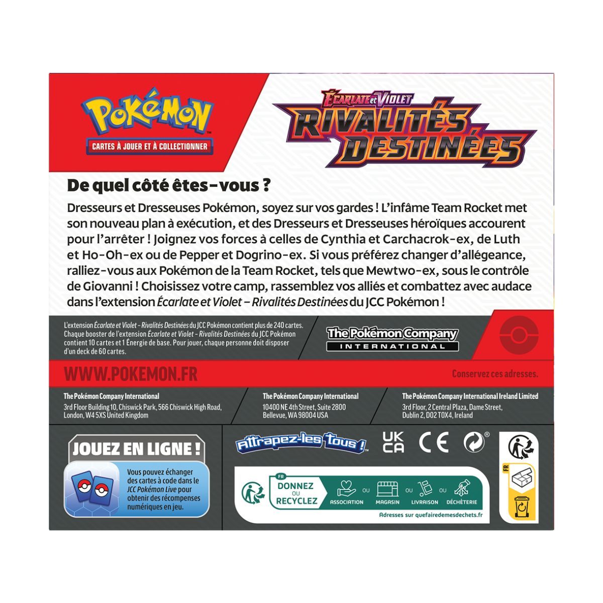 Display Destined Rivalries - Booster Box - FR - [SV10][EV10] - Pokémon