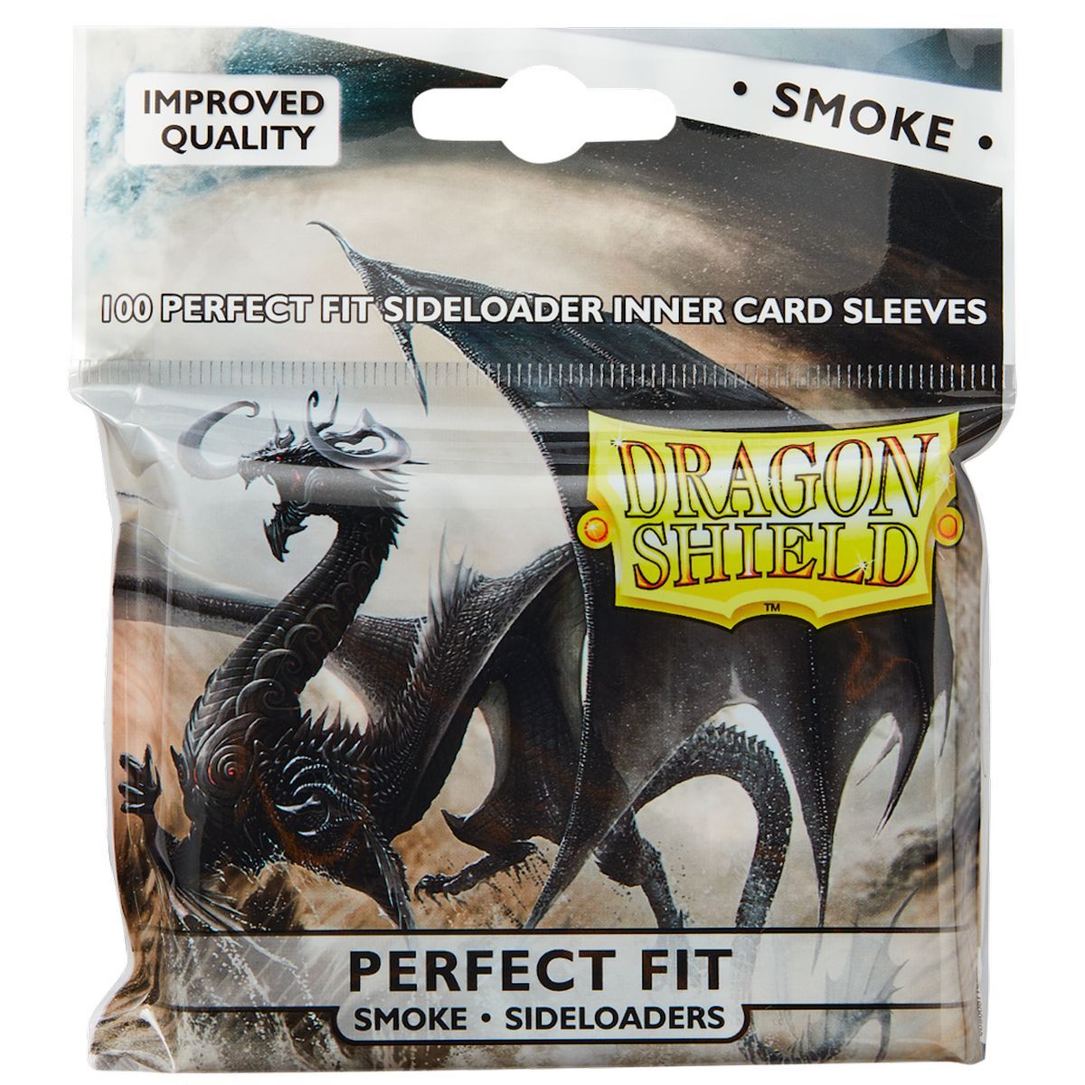 Item Dragon Shield - 100 Card Sleeves - Sleeves - Perfect Fit - Standard Sideloading transparent/Smoke