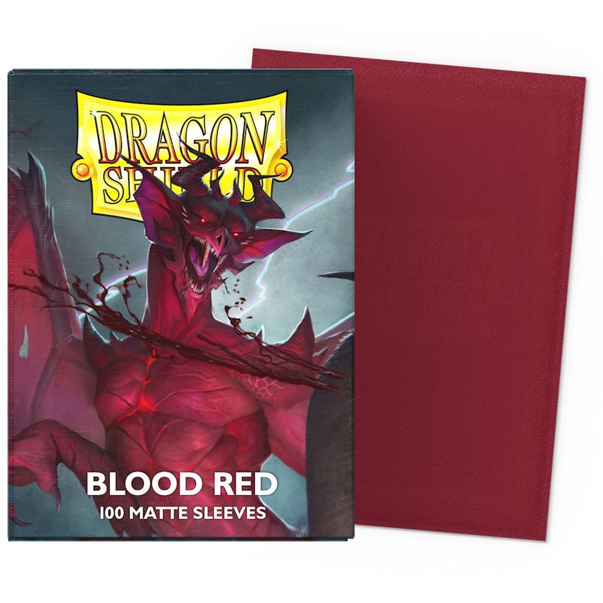 Dragon Shield - 100 Card Sleeves - Sleeves - Standard Matte - Blood Red