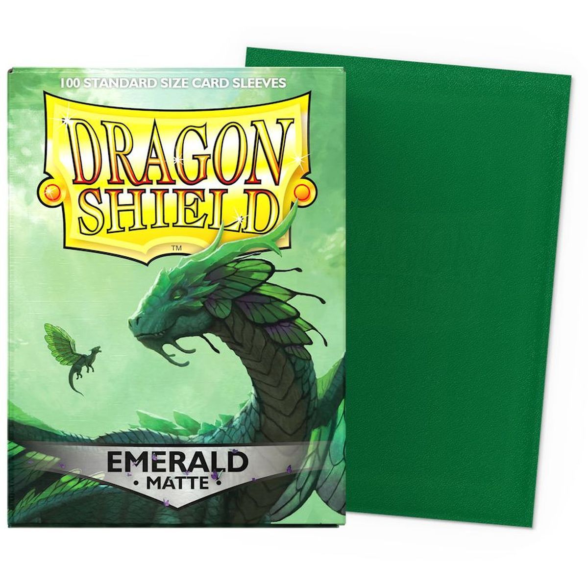 Dragon Shield - 100 Card Sleeves - Sleeves - Standard Matte - Emerald