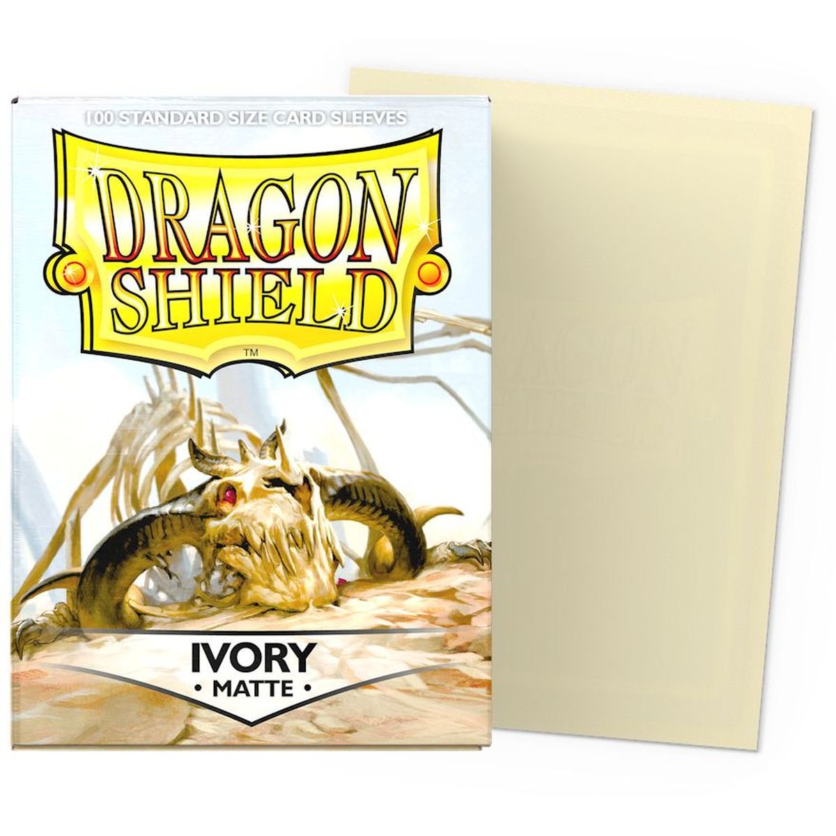 Dragon Shield - 100 Card Sleeves - Sleeves - Standard Matte - Ivory