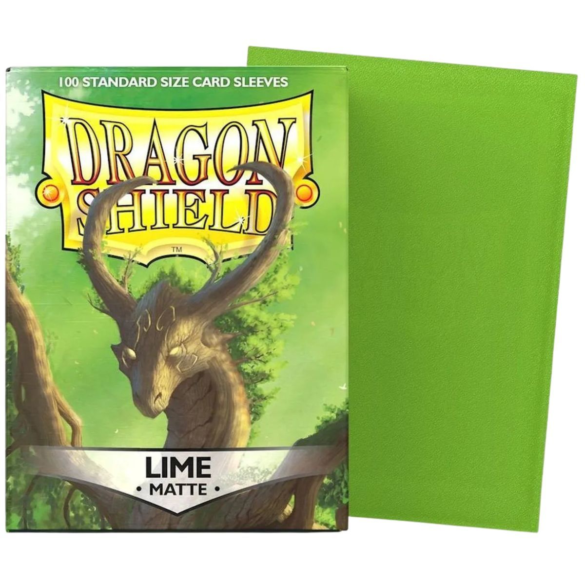 Dragon Shield - 100 Card Sleeves - Standard Matte - Lime