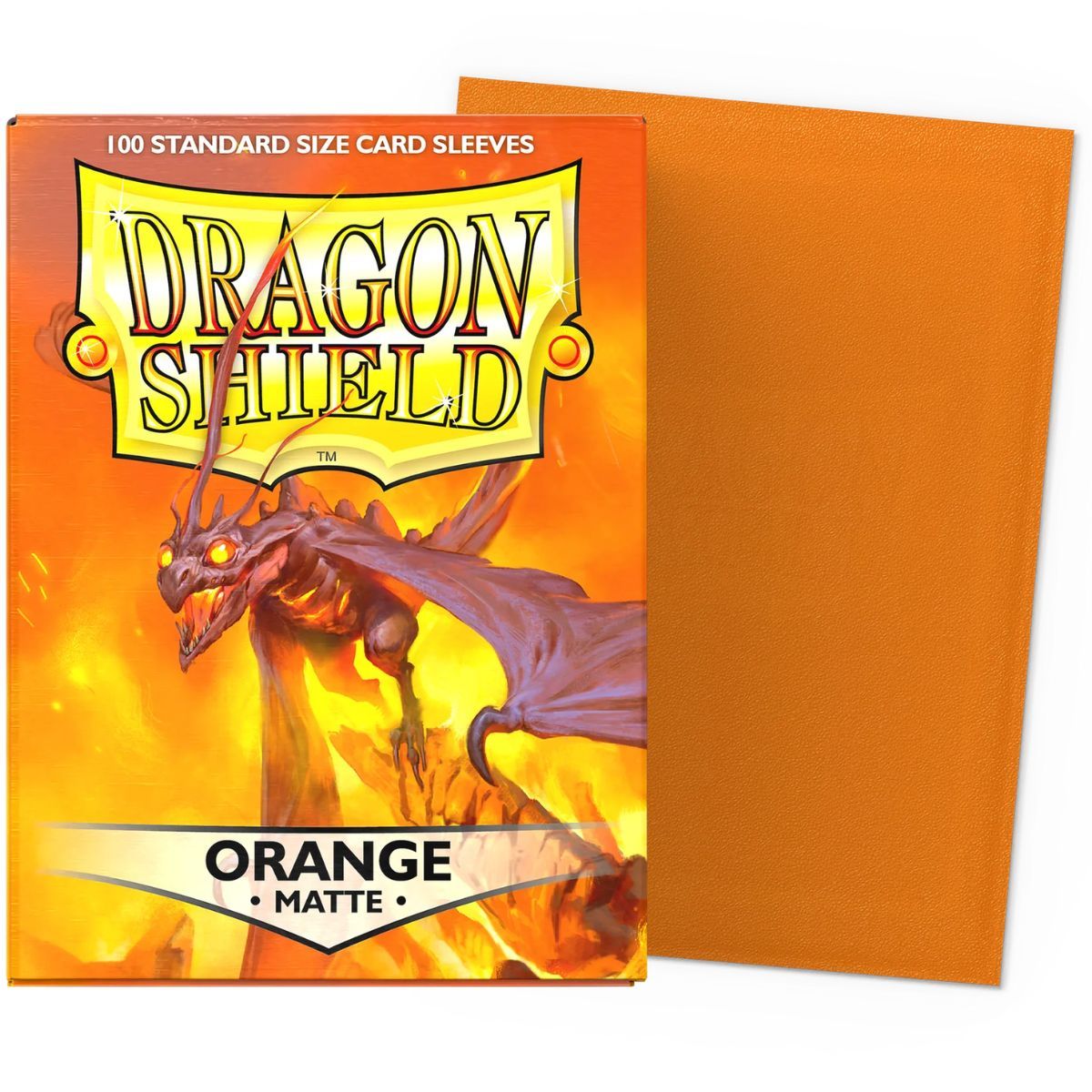 Dragon Shield - 100 Card Sleeves - Standard Matte - Orange
