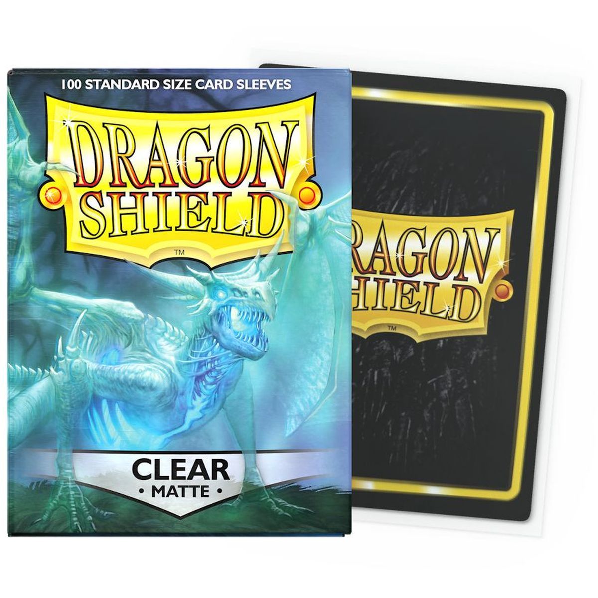 Item Dragon Shield - 100 Card Sleeves - Sleeves - Standard Matte - Transparent