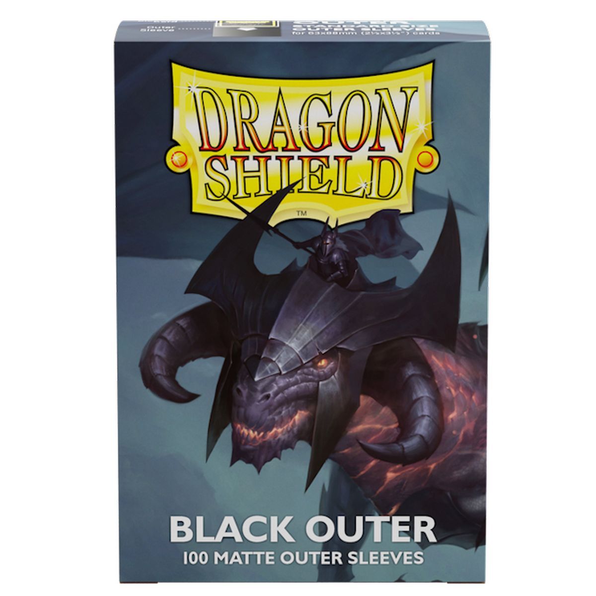 Dragon Shield - 100 Card Sleeves - Sleeves - standard Outer Matte - Black