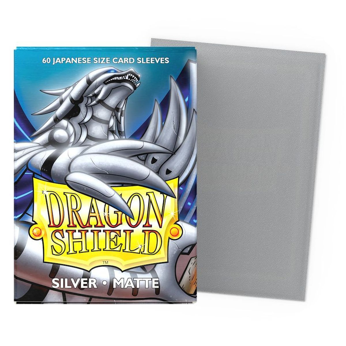 Dragon Shield - 60 Card Sleeves - Sleeves - Mini: Matte Silver