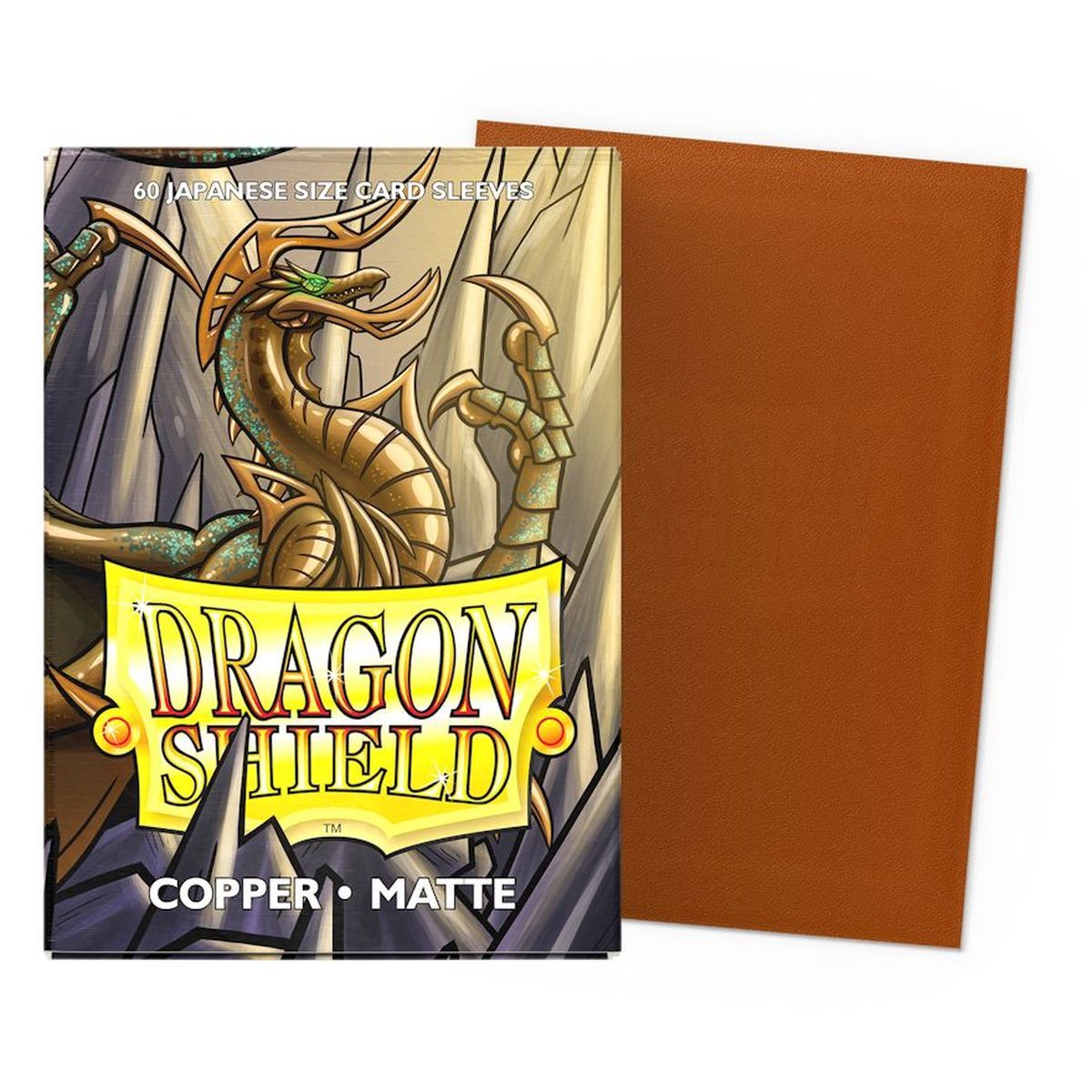 Dragon Shield - 60 Card Sleeves - Sleeves - Mini: Matte Copper