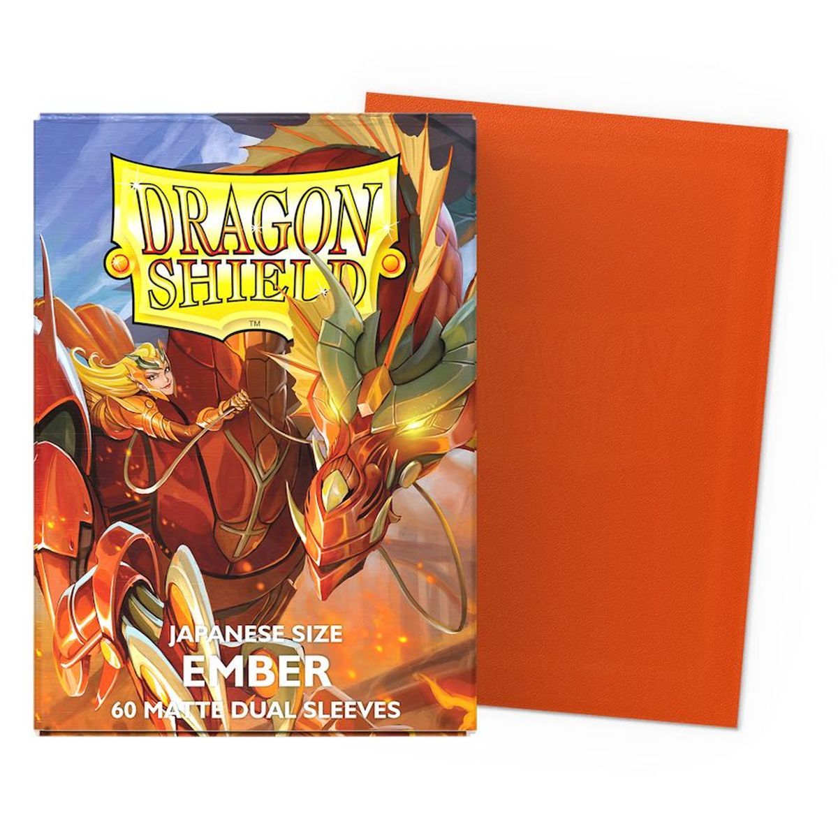 Dragon Shield - 60 Card Sleeves - Sleeves - Mini Dual Matte - Ember