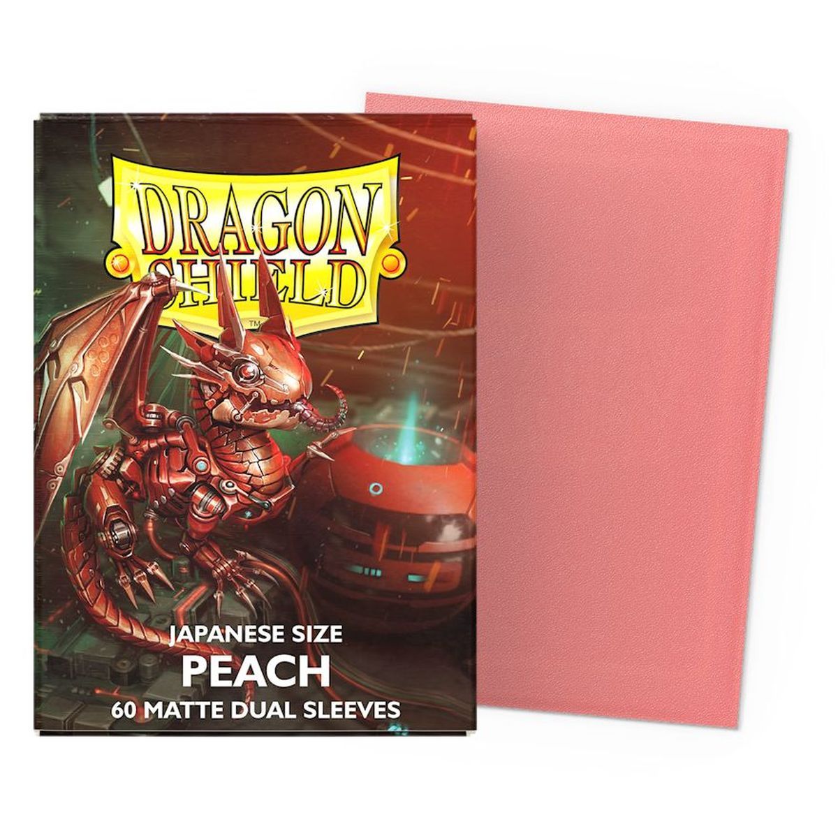 Item Dragon Shield - 60 Card Sleeves - Sleeves - Mini Dual Matte - Peach