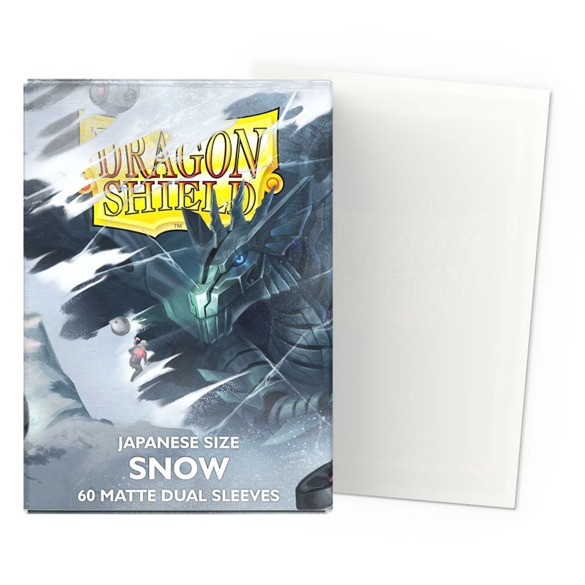 Dragon Shield - 60 Card Sleeves - Sleeves - Mini Dual Matte - Snow