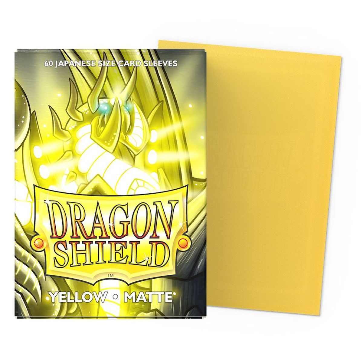 Dragon Shield - 60 Card Sleeves - Sleeves - Mini: Matte Yellow