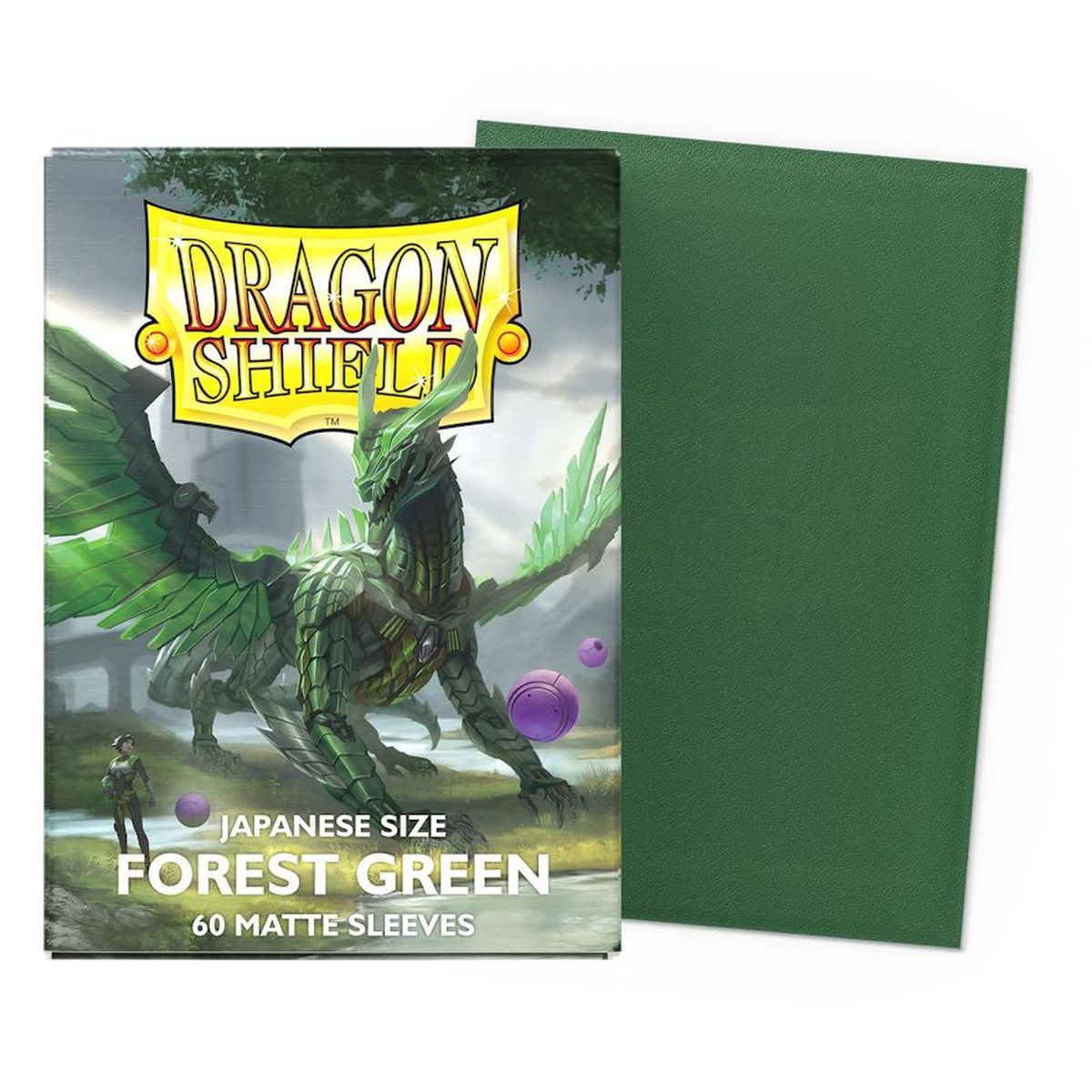 Dragon Shield - 60 Card Sleeves - Sleeves - Mini Matte - Forest Green