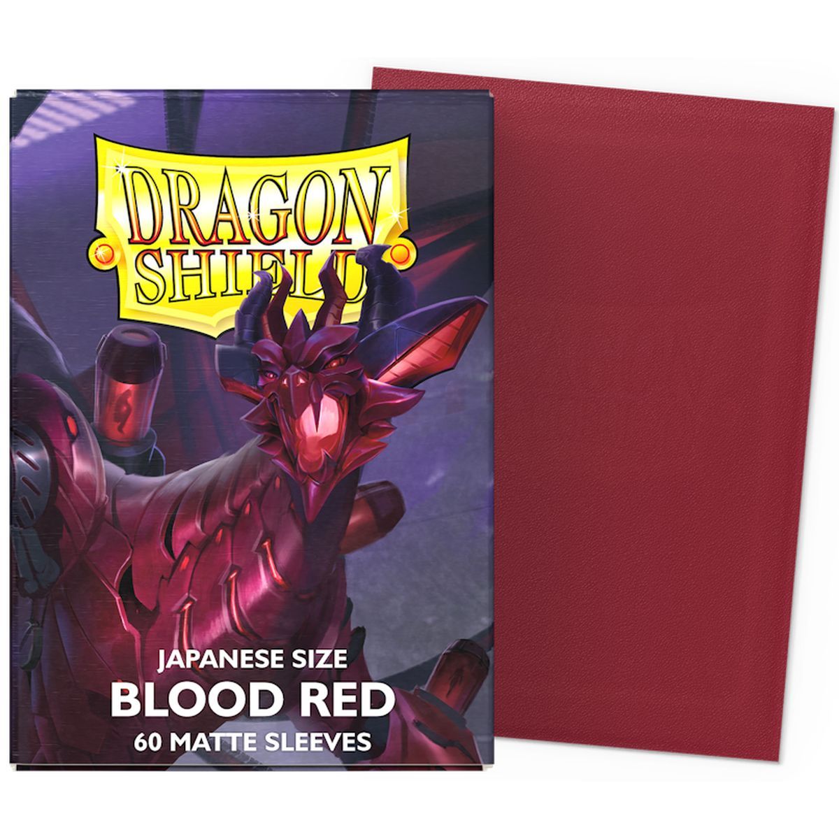 Item Dragon Shield - 60 Card Sleeves - Sleeves - Mini Matte - Blood Red