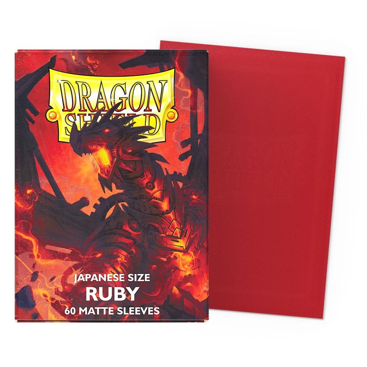 Dragon Shield - 60 Card Sleeves - Sleeves - Mini Matte - Ruby