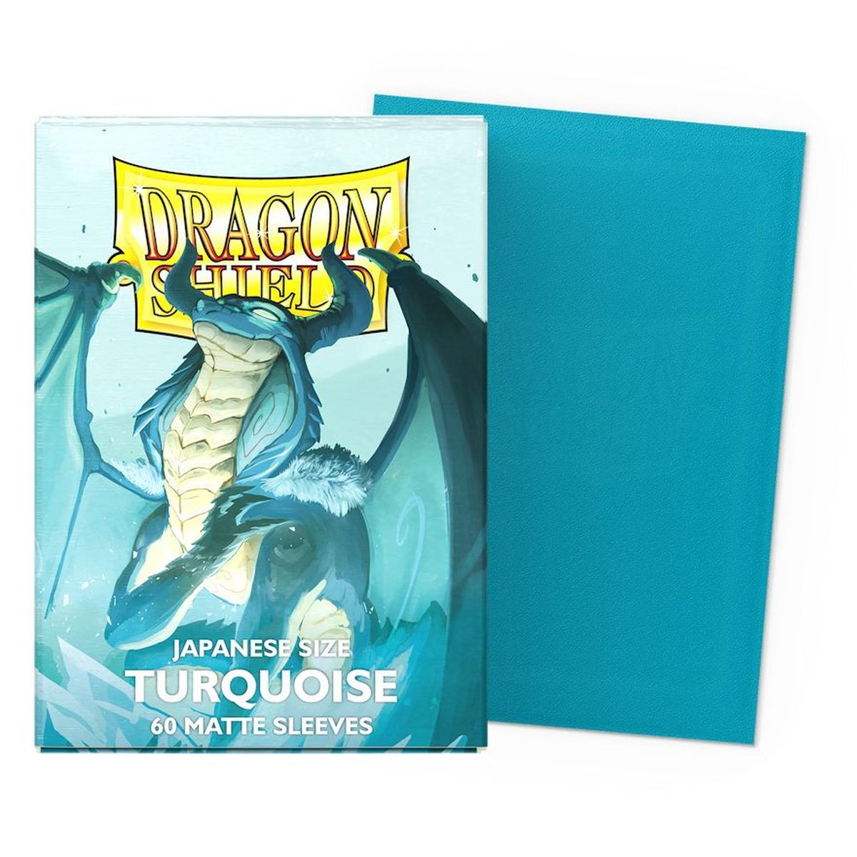 Item Dragon Shield - 60 Card Sleeves - Sleeves - Mini Matte - Turquoise