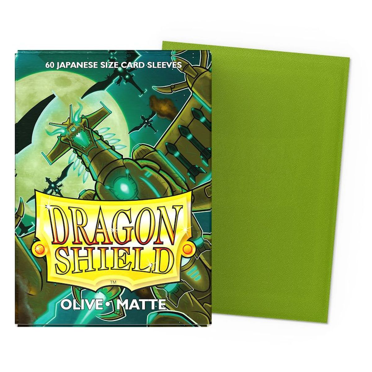 Dragon Shield - 60 Card Sleeves - Sleeves - Mini: Olive Matte