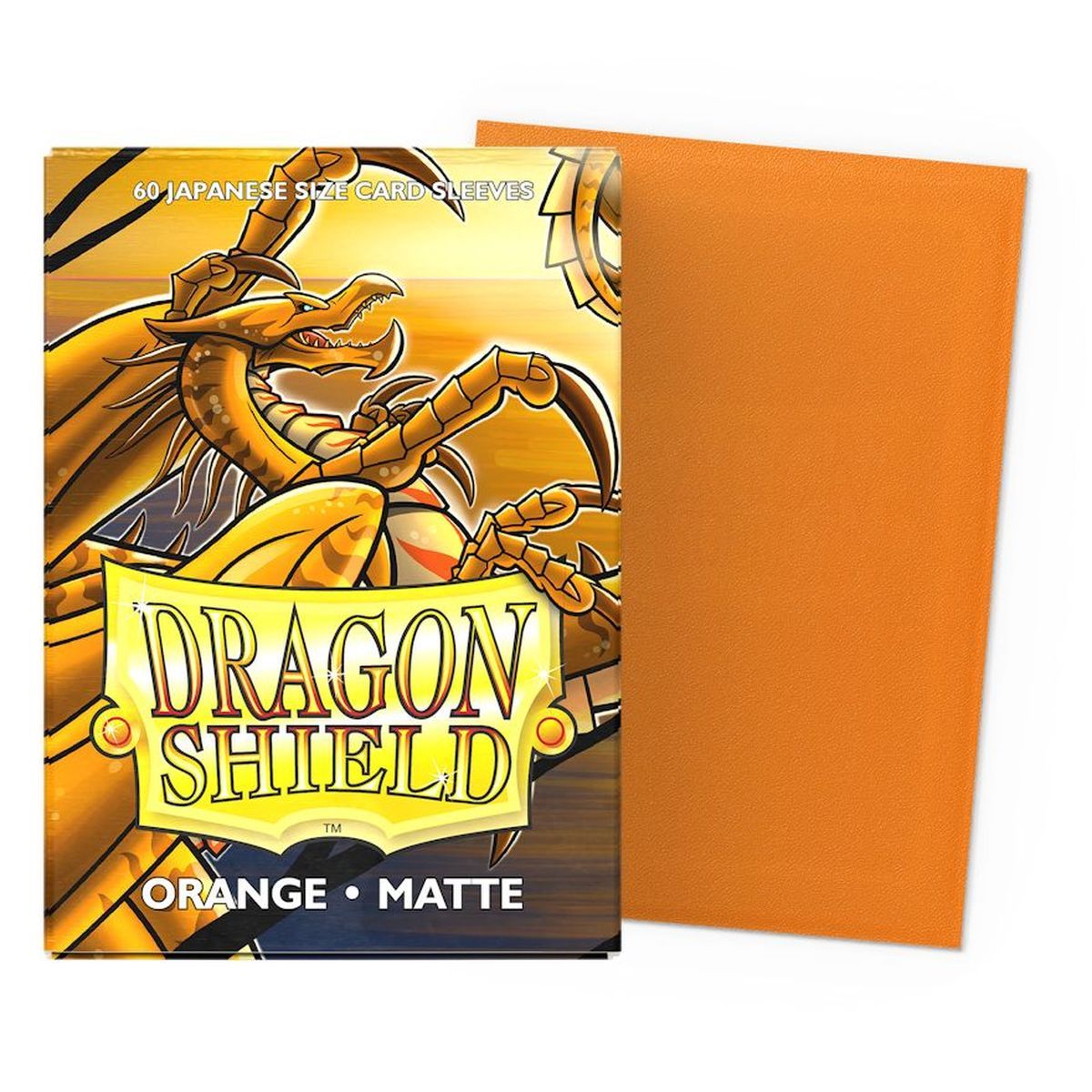 Dragon Shield - 60 Card Sleeves - Sleeves - Mini: Orange Matte