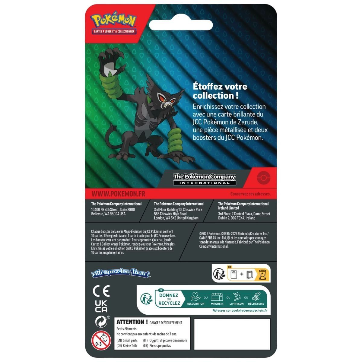 Duopack Raikou - FR - [EV09][ME02] - Pokémon - Pack 2 Boosters Q1 2026